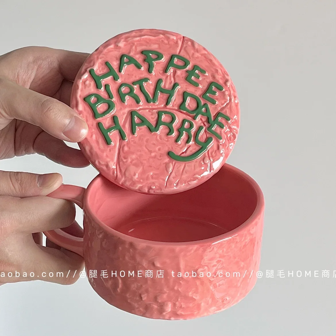 2025年新作-魔法少年ハグリッド-ケーキカップ-アニメ-ポッター映画周辺グッズ-セラミックカップ-蓋付き-ファンコレクション-誕生日プレゼント