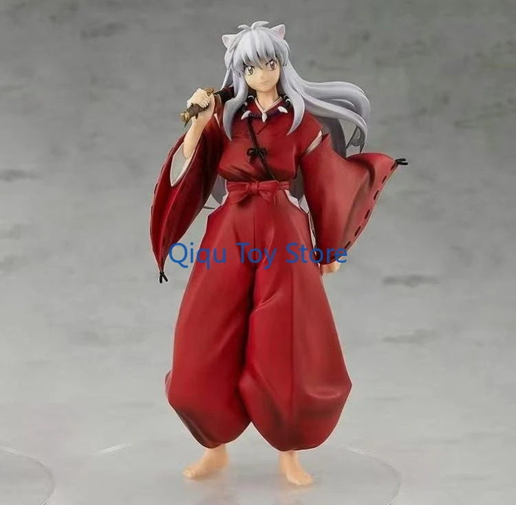 

GSC POP UP PARADE White-haired Inuyasha, the height of the hand-held is about 18cm, PVC material