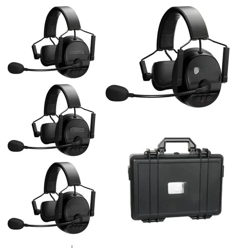 Hands-free Communication Professional Wireless Intercom Headsets For Events And Stage Performances