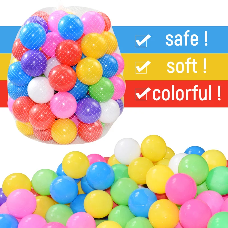 Balls Baby Ocean 5.5/7CM Safety Bubble Colorful Plastic Water Pool Ball for Kid Funny Bath Bubble Ball Toy Balls Pit Tent Toys