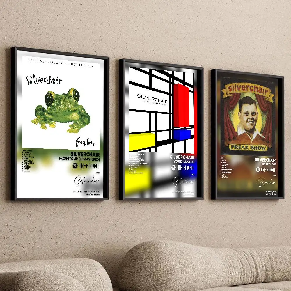 Silverchairs Poster Self-adhesive Art Waterproof Paper Sticker Coffee House Bar Room