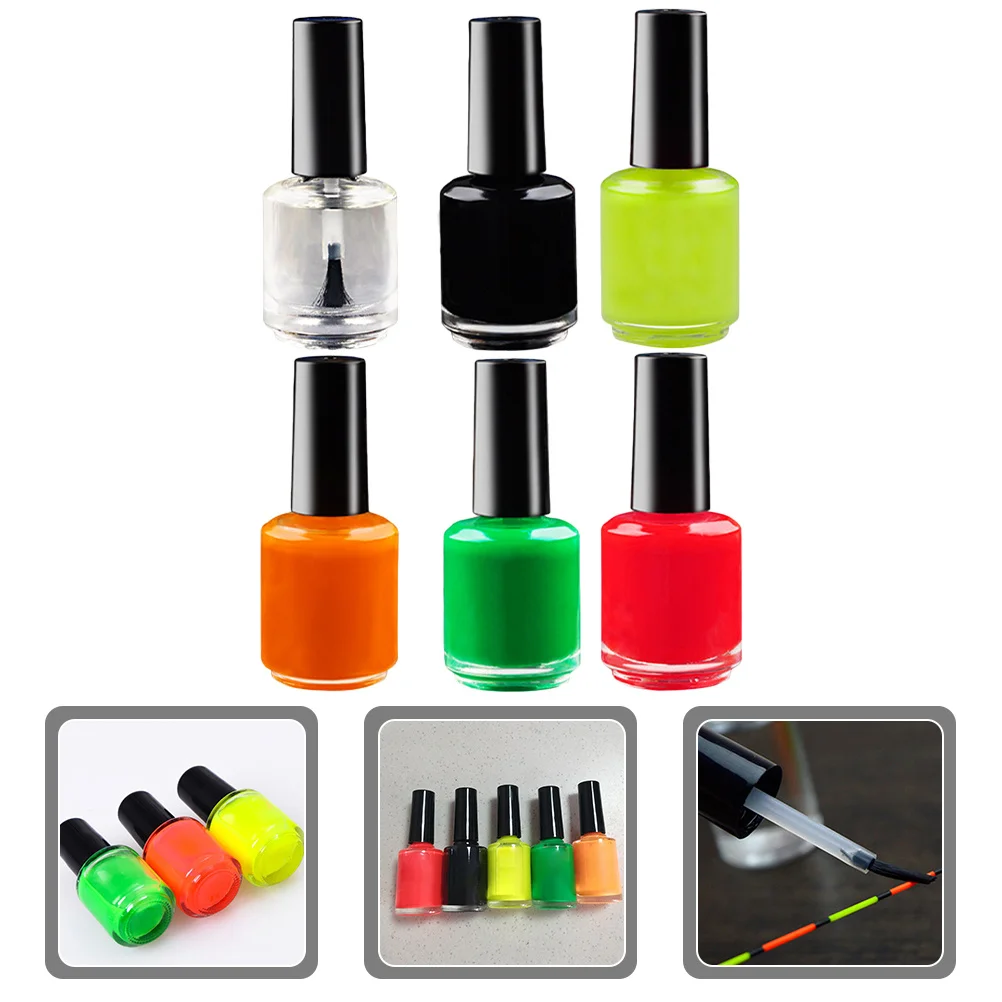 

1 set Floating Bobber Repair Paint Set Fluorescent Oil Based High Gloss Fast Drying For Fishing Lure Maintenance Fishing