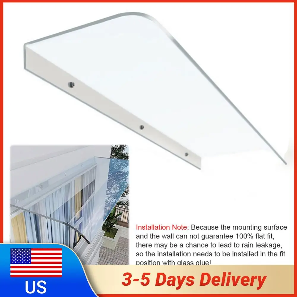 

Window Door Wall Canop No Bracket Door Shelter Window Cover Window Awning Window Awning Canopy for Front Door/Porch Patio Roof