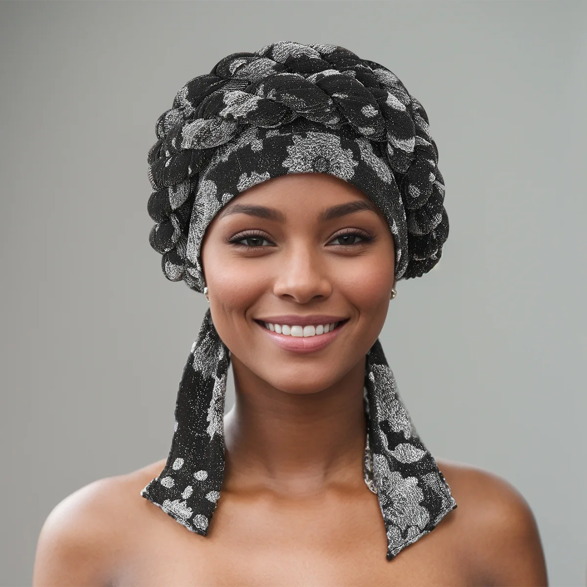 Breathable Turban cap for Women African Braid Head Wraps Muslim Headscarf Bonnet