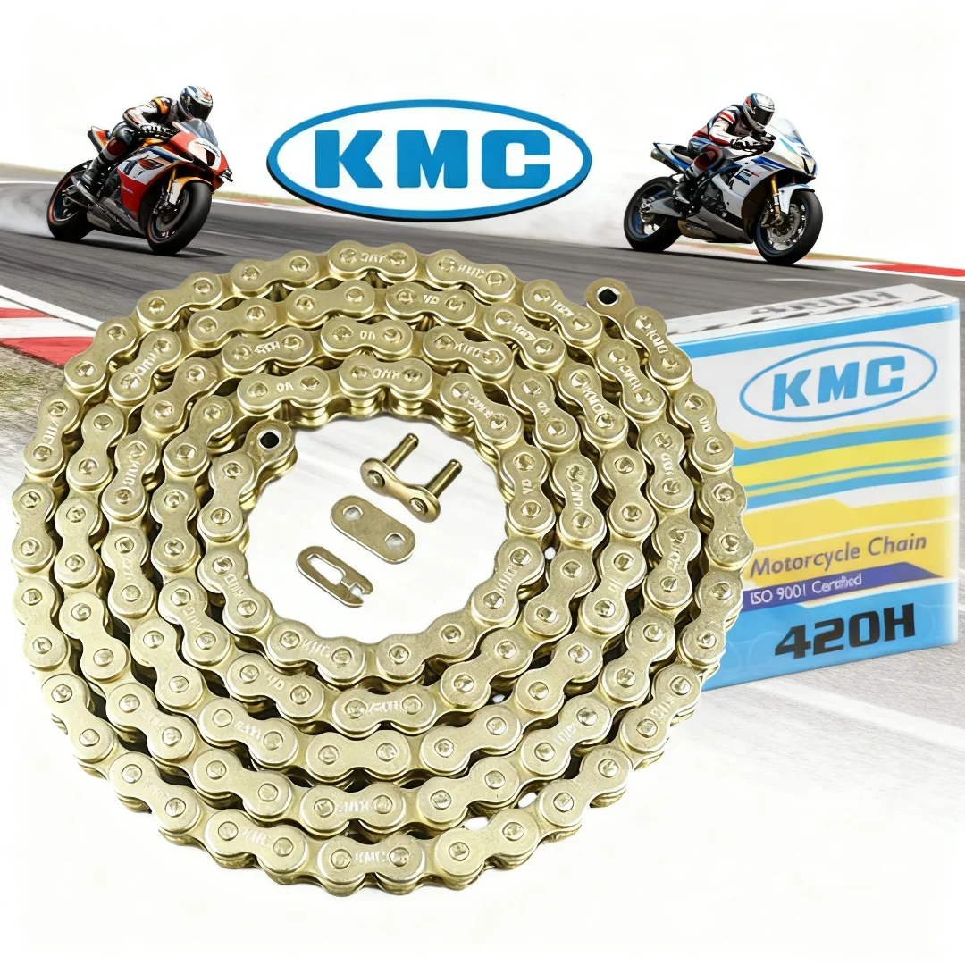 

Genuine KMC 420 120L Golden Motorcycle Drive Chain High Tensile For Honda MSX125 Yamaha Suzuki 50-125cc Dirtbike ATV Accessories