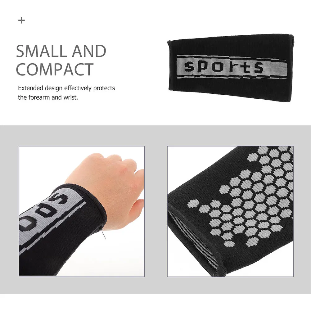 

Extended Arm Guard M Size Black Grey Volleyball Protectors Women Men Cycling Compression Wrist Protector Basketball Supplies