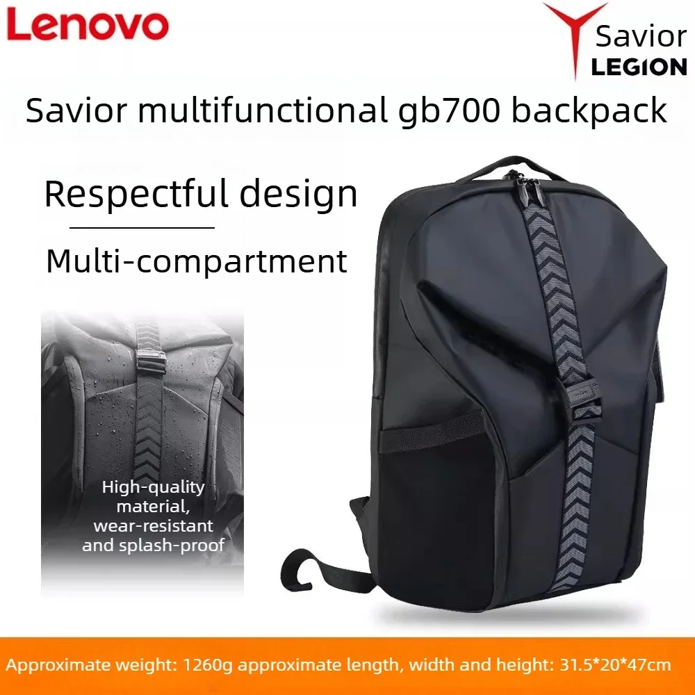 LEGION GB700 (X3) 20L Gaming Backpack Full-Open Multi-Pockets Water-Resistant 16-inch Gaming Laptop Travel School Rucksack