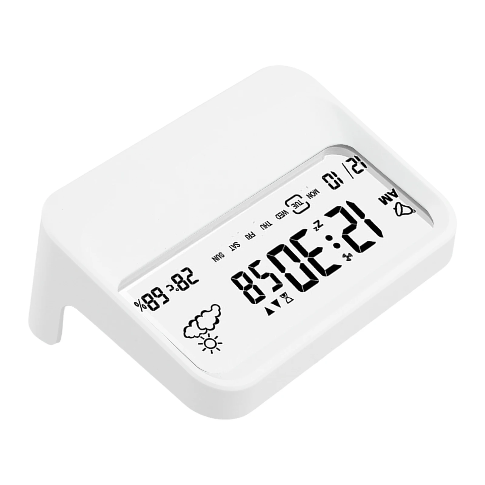 Multifunctional Digital Alarm Clock with Visual Timer Temperature Date Display Silent Operation and Custom Alarms