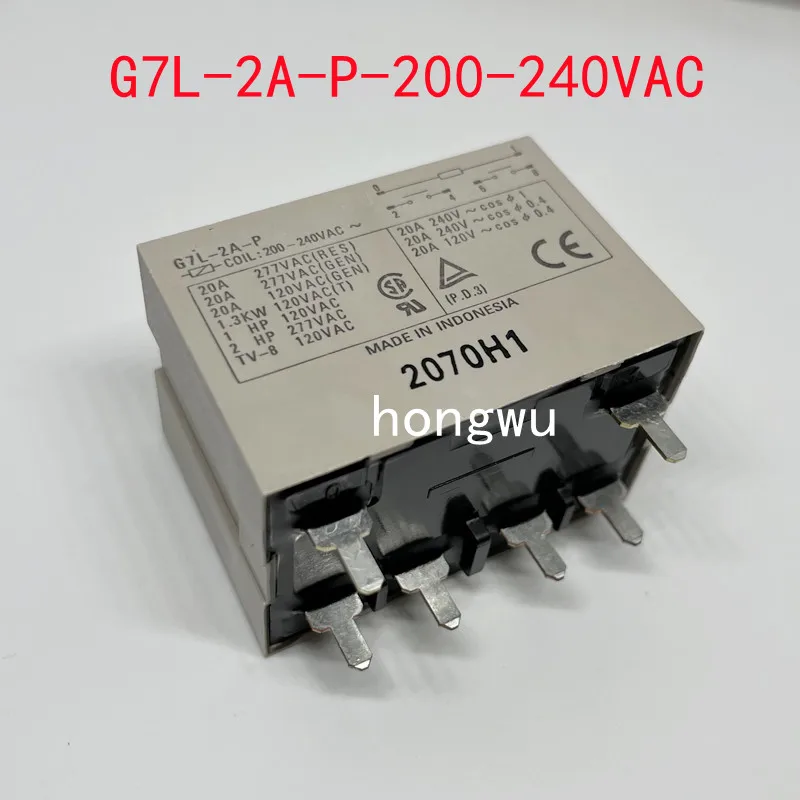 

100% Original New 1PCS/ G7L-2A-P-200-240VAC relay 25A 6pins