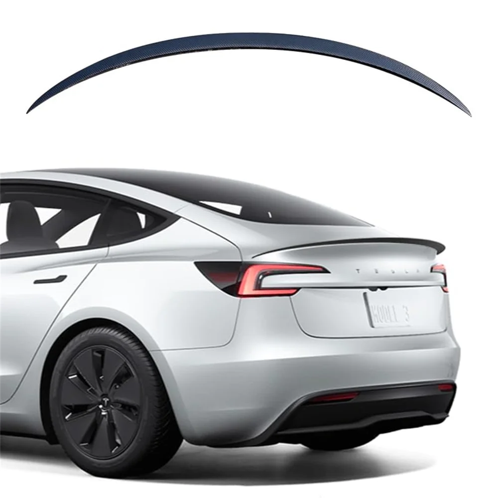 Model3 Highland 2024 Spoiler Accessories 100% Real Carbon Rear Spoilers for Tesla Model 3 High-performance Auto Exterior Parts