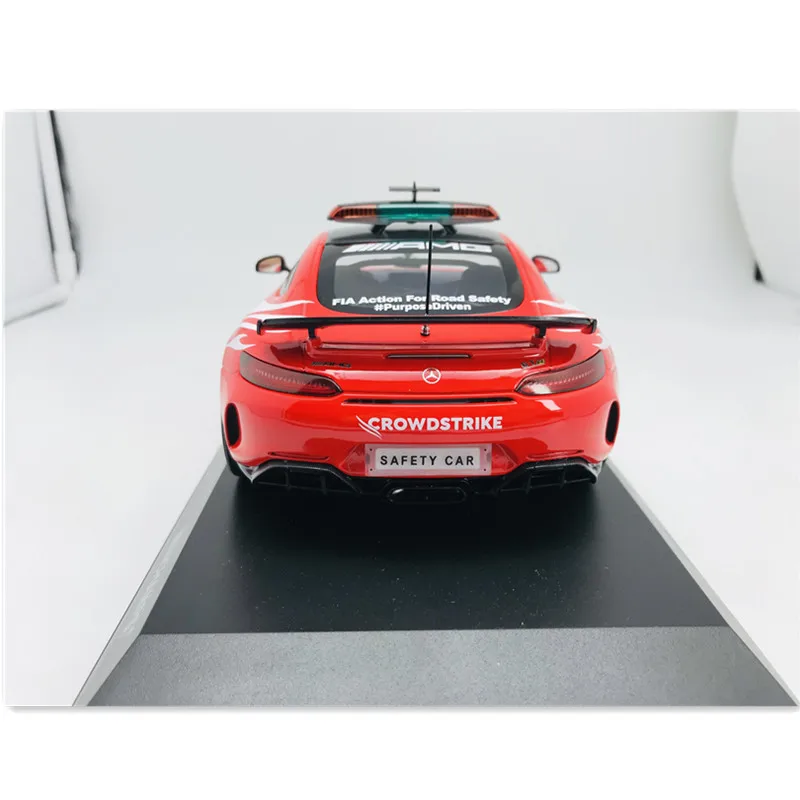 Minichamps diecast 1/18 escala mercedes-benz liga modelo carros benz amg gtr policecar jogar veículos brinquedo para meninos presente caixa original