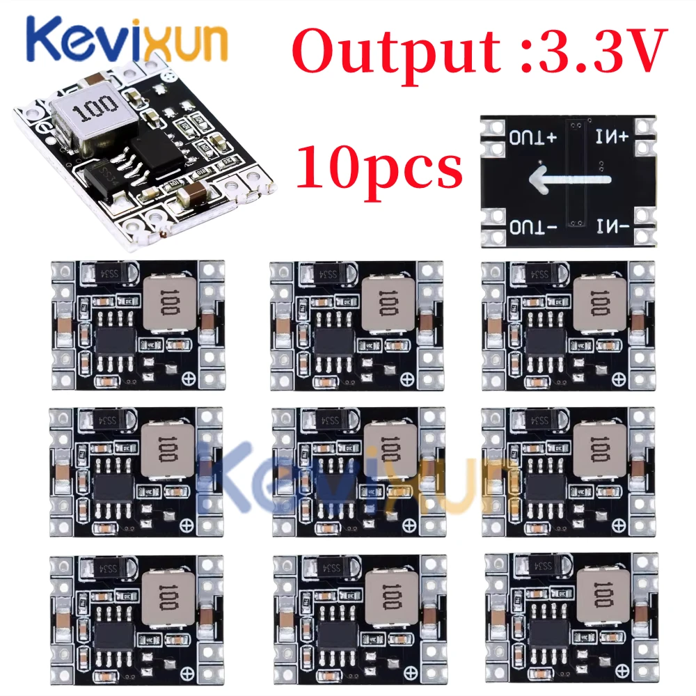 1-10pcs/3.3V 5V 9V 12V power module Adjustable MP1584EN DC DC 3A power step-down descending output module  LM2596