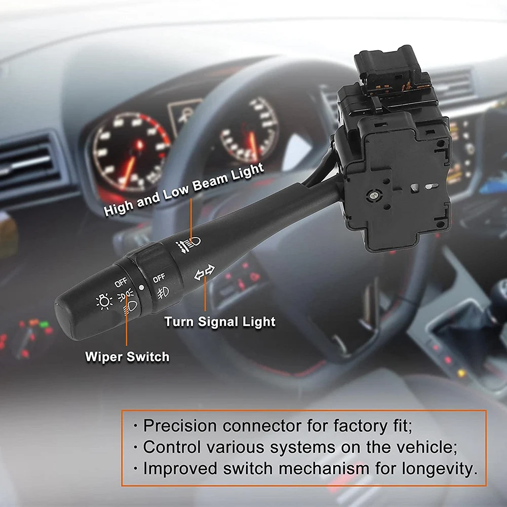 With Fog Lights Turn Signal Switch Lever for 2000-2006 Nissan Frontier Sentra Xterra D21 Pickup 25540-5M001