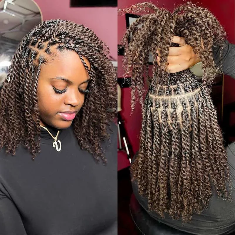 QVR Autumn Brown Afro kinky Bulk Hair Extensions For Braiding Dreadlock Afro Kinky Curly Human Hair No Attachment 50grams/Pack