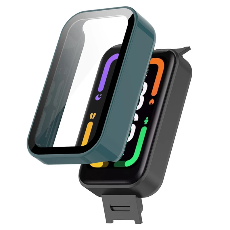 Tempered Glass Cover For Redmi Smart Band Pro Case Full Coverage Protective Sleeve For Xiaomi Redmi Band Pro Screen Protector