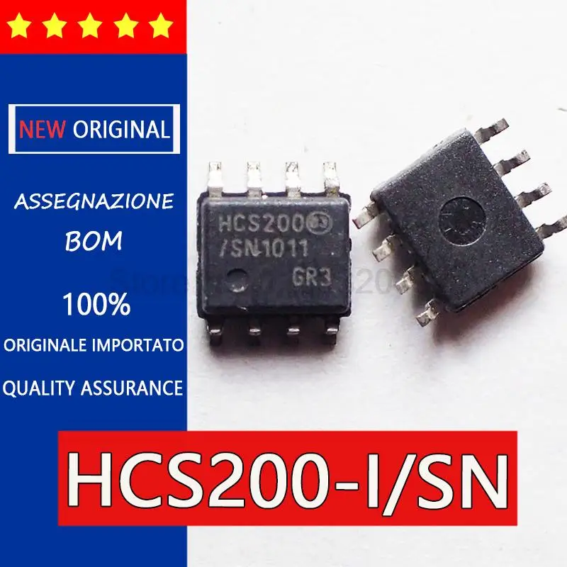 New and original HCS200 HCS200-I/SN  SOP8 Wireless Rolling Decoder IC，Wireless rolling decoding IC chip，Rolling code encoding