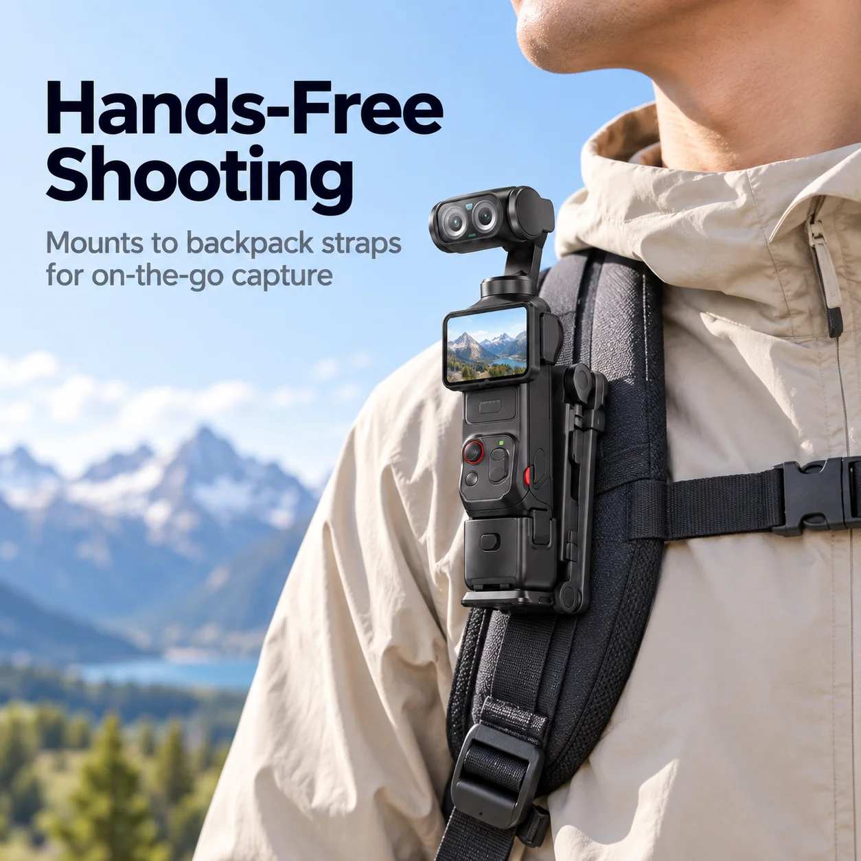 Mount with Magnetic Back & Folding Tripod Stand,with 1/4