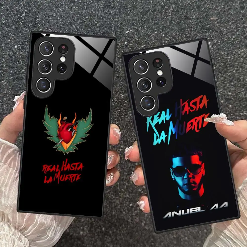 Anuel AAAA Phone Case for Samsung Galaxy A56 55 54 53 52 51 36 35 34 23 16 15 5G Glass Protective Cover