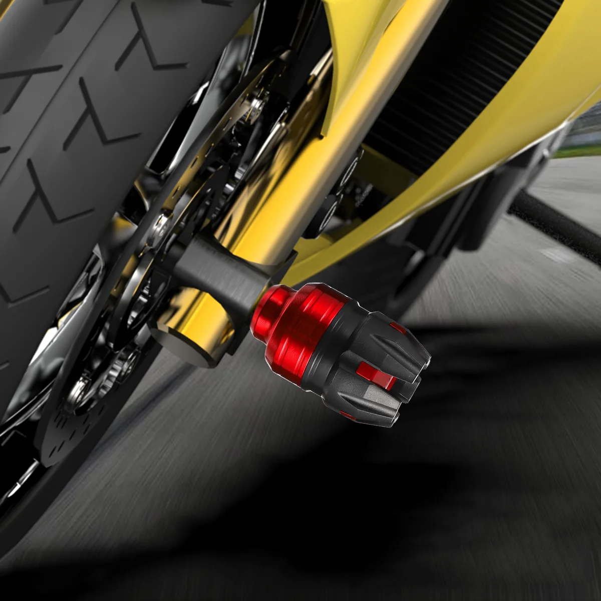 

2pcs Motorcycle Anti Collision Cap Front Fork Slider Protector Aluminum Alloy Durable High Temperature Resistant Anti Drop Wear