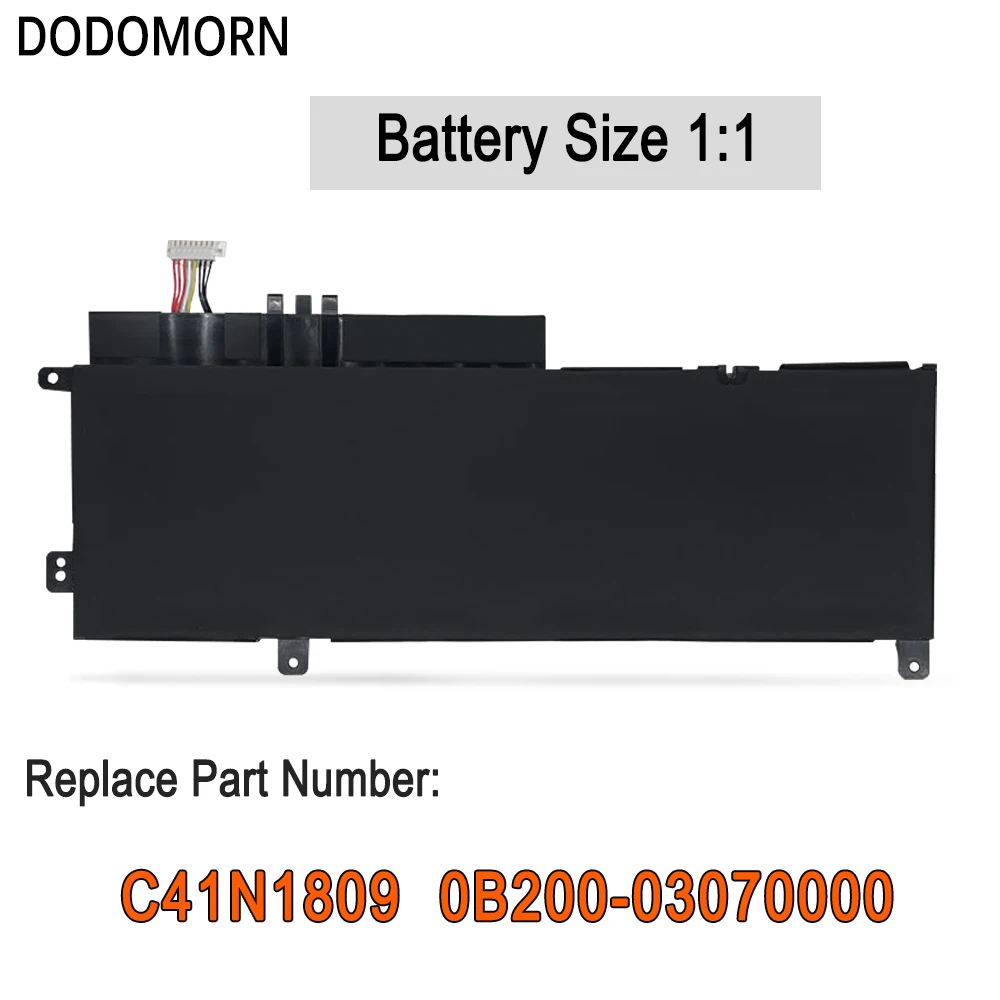 DODOMORN In Stock C41N1809 3740mAh Battery For ASUS Zenbook Flip 15 UX562FD,UX562 UX562FN UX562FD UX562FDX Q536F 0B200-03070000