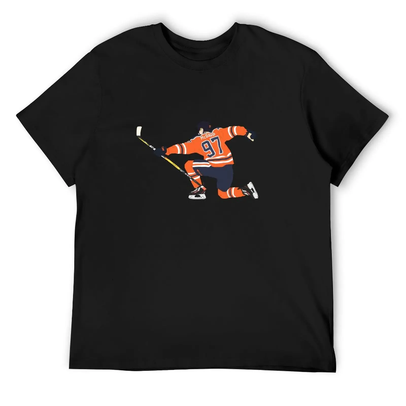 connor mcdavid goal celly digital drawing T-Shirt boys animal print kawaii clothes anime figures mens funny t shirts