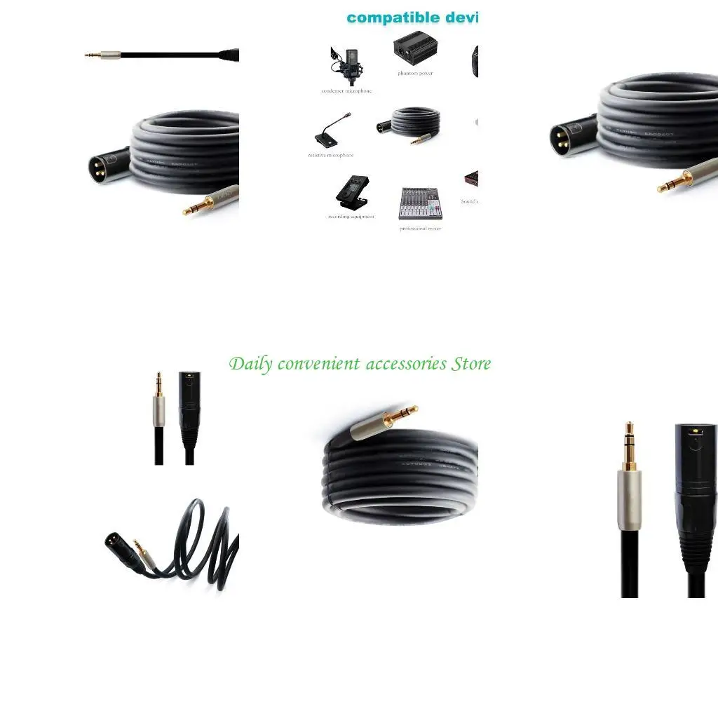 

97QB Стереокабель 3,5 мм от TRS к разъемам XLR, микрофонный шнур 1/8 дюйма от TRSStereo к разъемам XLR