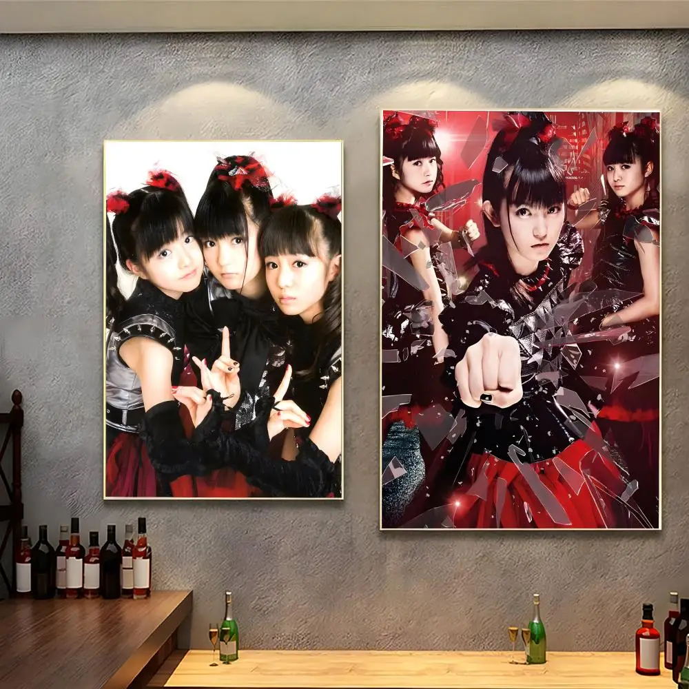 Kawaii Heavy Metal B-BABYMETAL Poster Peel and Stick Wallpaper Dorm Room Essentials Gallery Wall No Residue