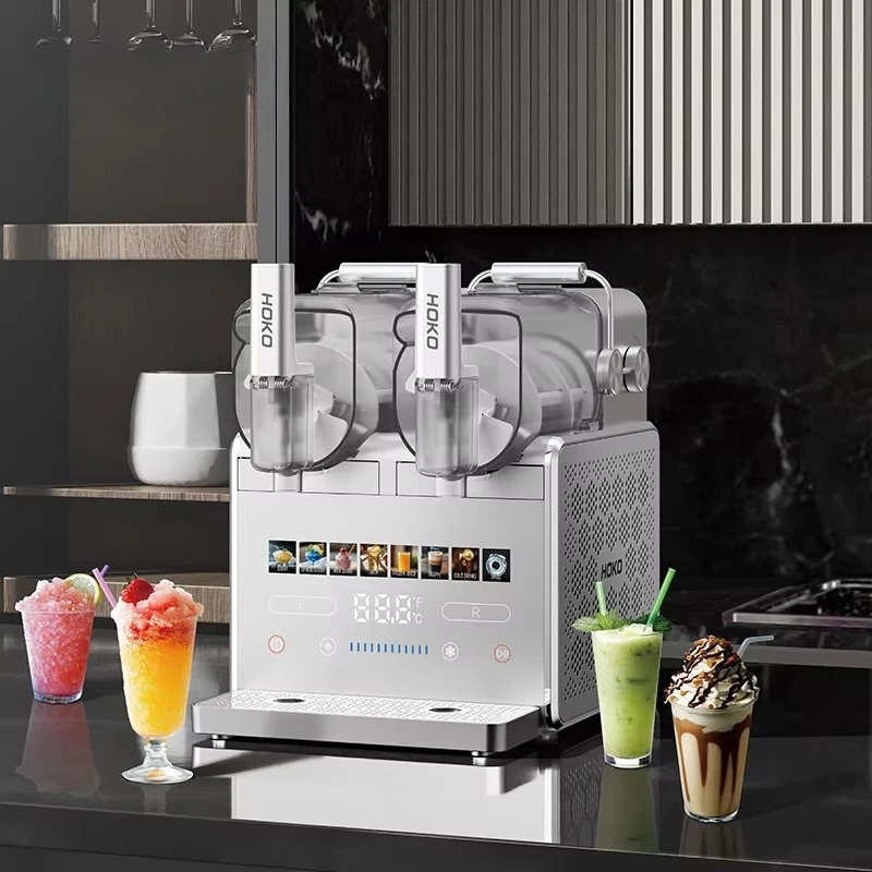 

2-банки машины для замороженных напитков, машина для слякоти, коктейлей, машина для слякоти, спиртовые напитки, обработанные в