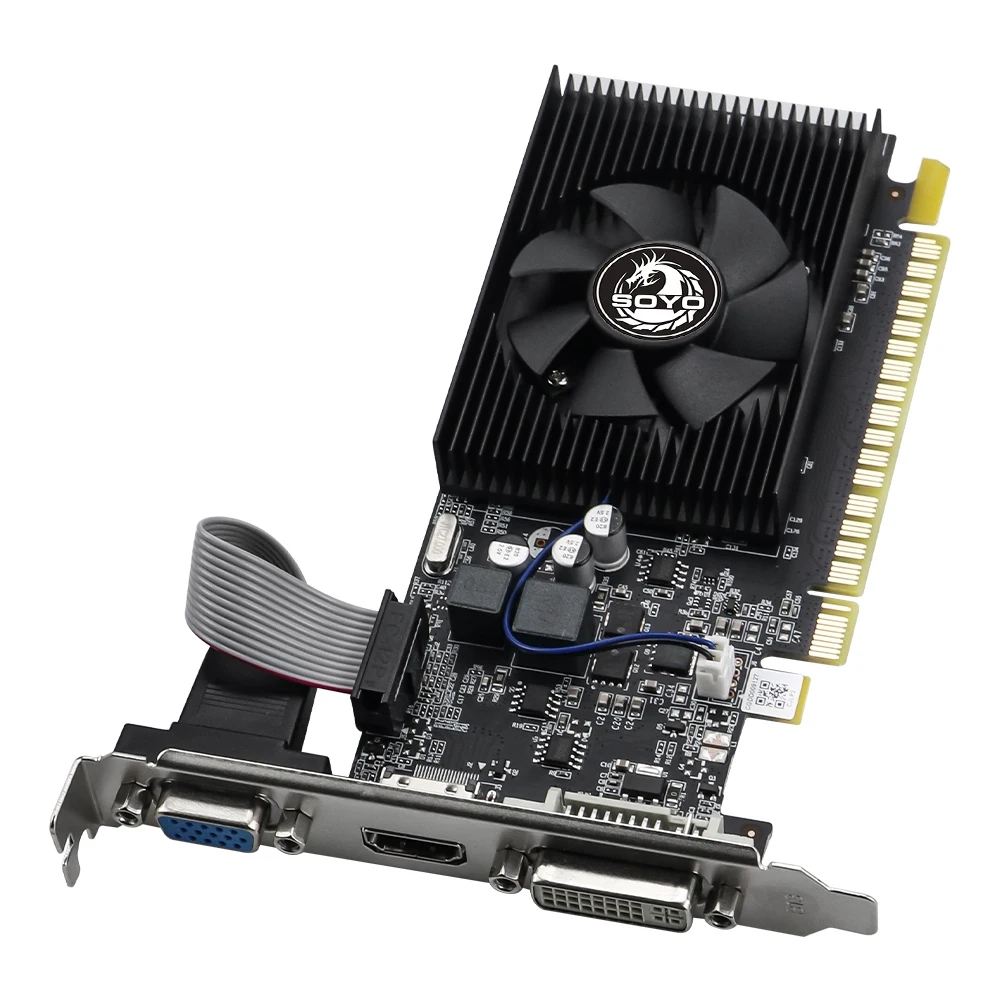 SOYO NVIDIA GPU GT610 2G Half-height Graphics Card DDR3 64Bit 40nm Gaming Video Cards Desktop Computer components GT 610 view 4