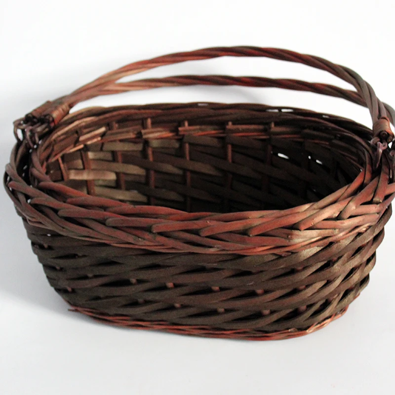 

New Design Handmade Wicker Storage Basket With Handle Gift Wicker Hamper Baskets Set