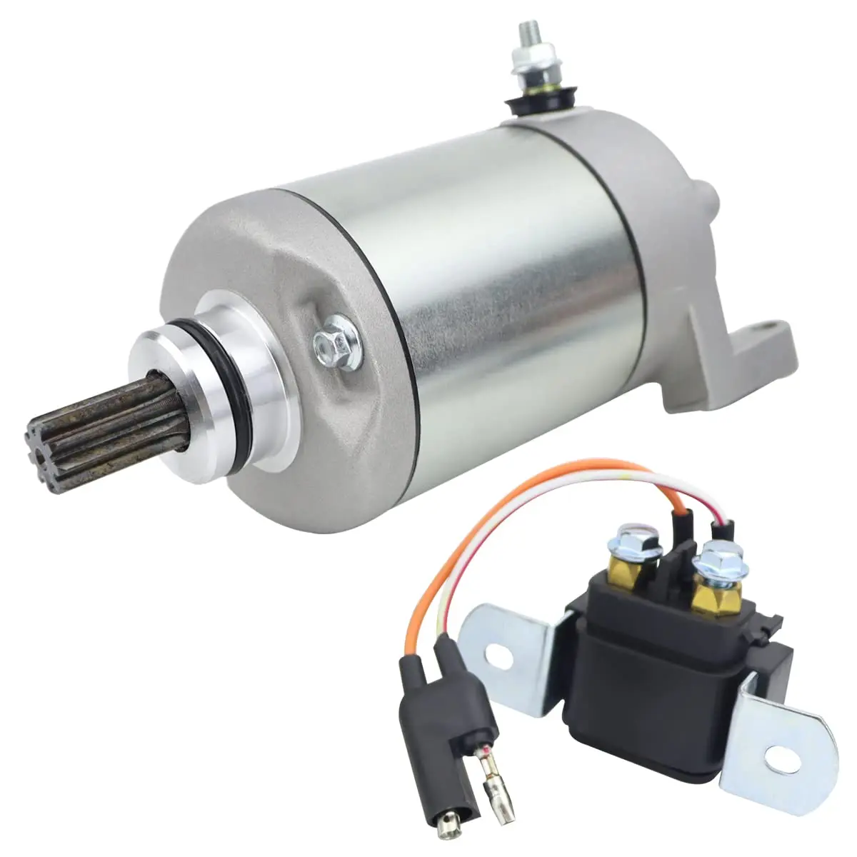 Arrancador y Relé para Polaris Predator 500 2003-2006 3088069 18647 57-2730 410-54075 SMU0282 500 Predator Starter 2003 2004 2005
