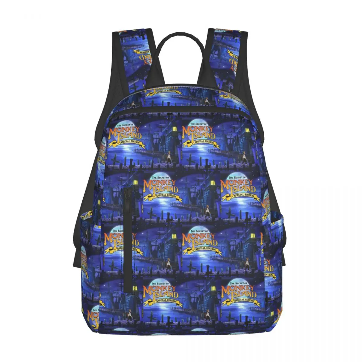 Monkey Island Backpack Daypack Large Capacity Kids BookBag School Bag Shoulder Bags for Men Women