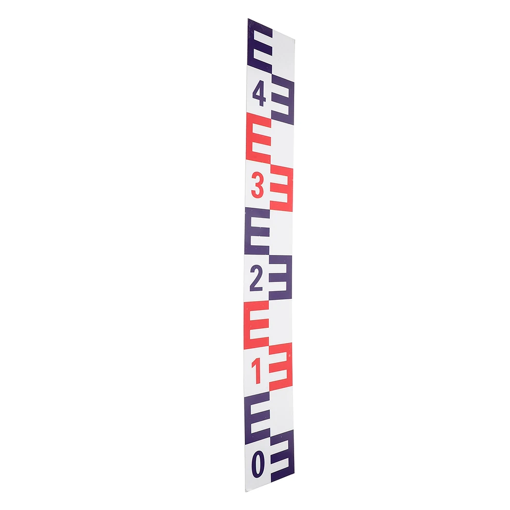 

Water Level Scale 8 50cm Stainless Steel Reflective Self Adhesive Measurement Tool Blue Red Pool Depth Sticker Gauges