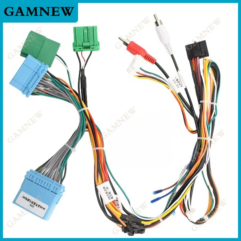 Car 16pin Wiring Harness Adapter Canbus Box Decoder Android Radio Power Cable For Honda Odyssey 2004-2008 HD08.11