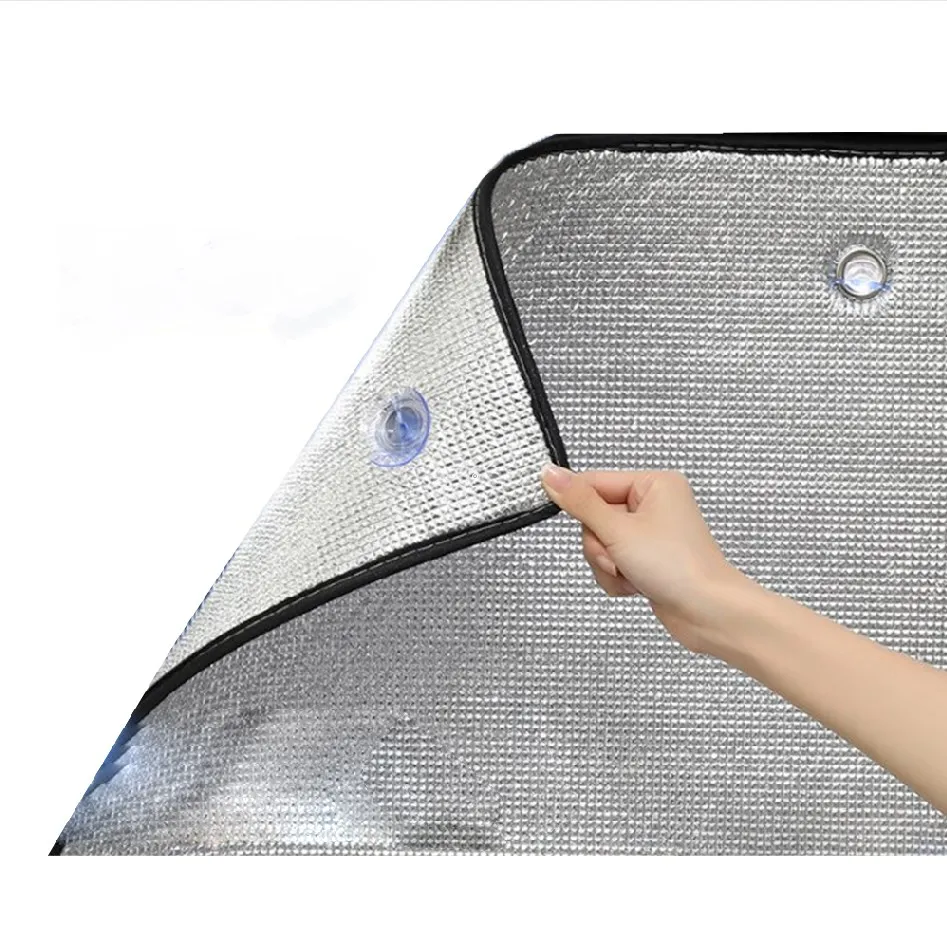 1pc 8mm Window Insulation Film Double-Sided Aluminum Film Insulation Cooling Home Sunshade Protector Balcony Film Shading Board