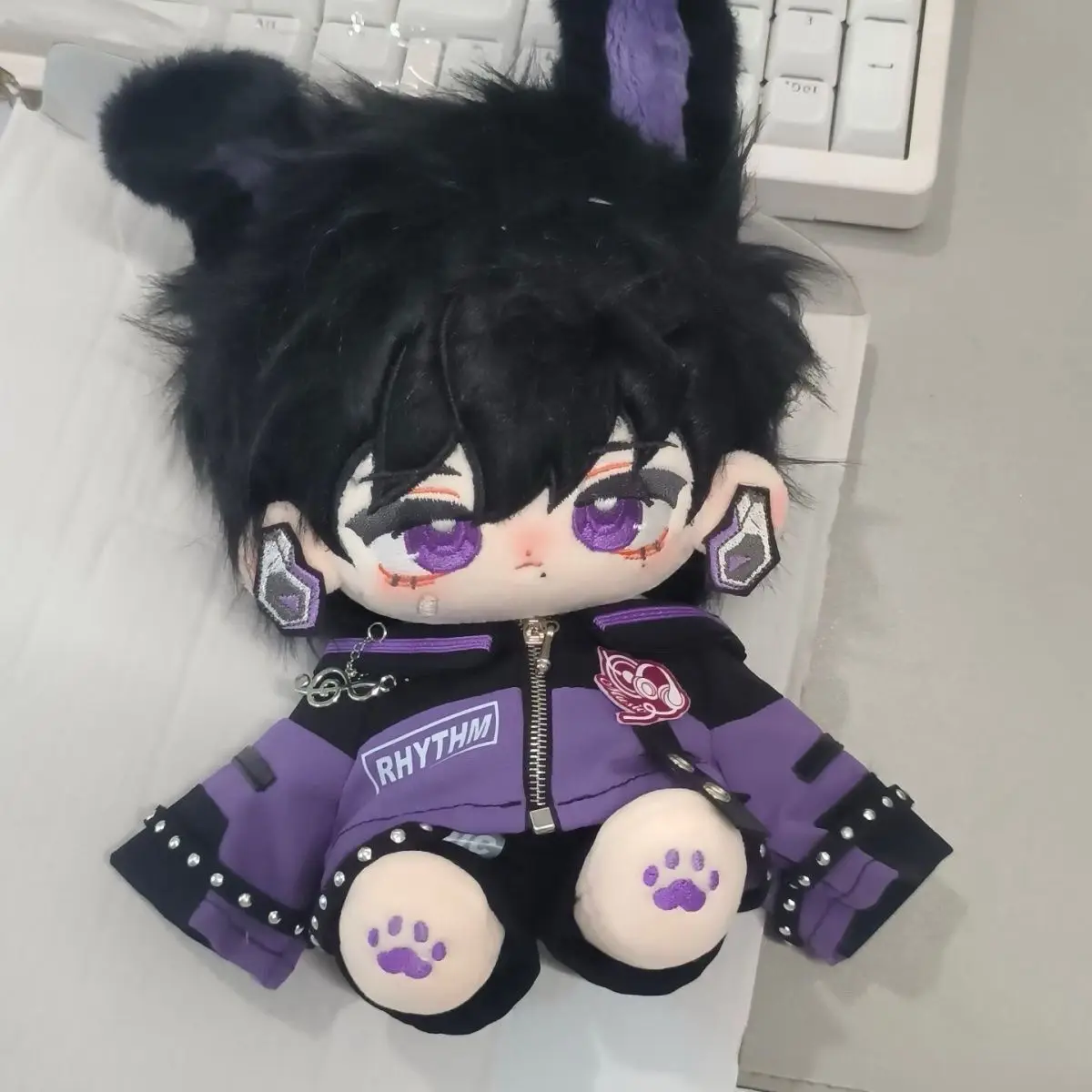 

20CM Game VALORANT Iso Li Zhaoyu Cosplay Plush Doll Body Dress Up Cotton Doll Clothes Stuffed Toys Kids Birthday Christmas Gifts