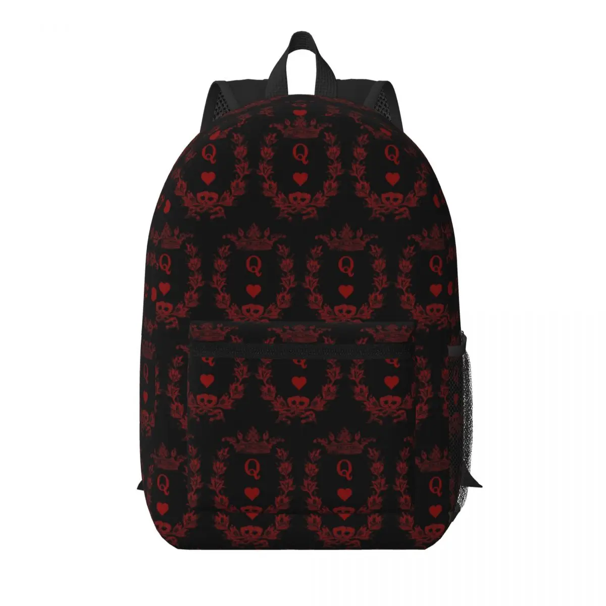 Queen Of Hearts Student Backpack School Bag Hiking Travel Daypack for Men Women Bookbag Shoulder Bags