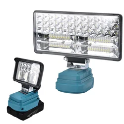 4/6/8Inch Led Light Portable Spotlights Cordless Outdoor Work Fishing Handheld Emergency Tool Light Fit 20v Makita Batteryt