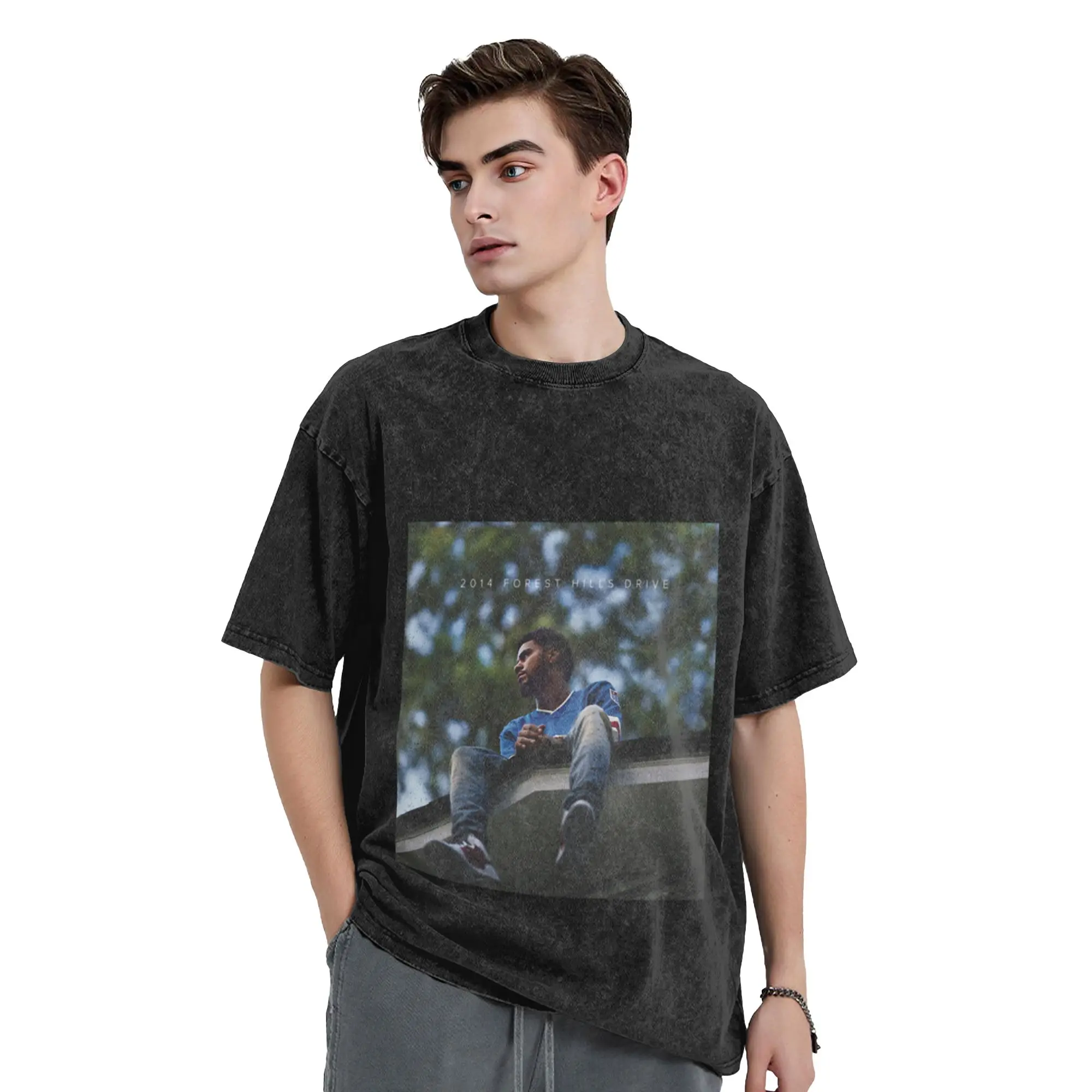 2014 Forest Hills Drive j cole Unique Cool A T-Shirt Oversized Short Sleeve Cotton Tees Tops