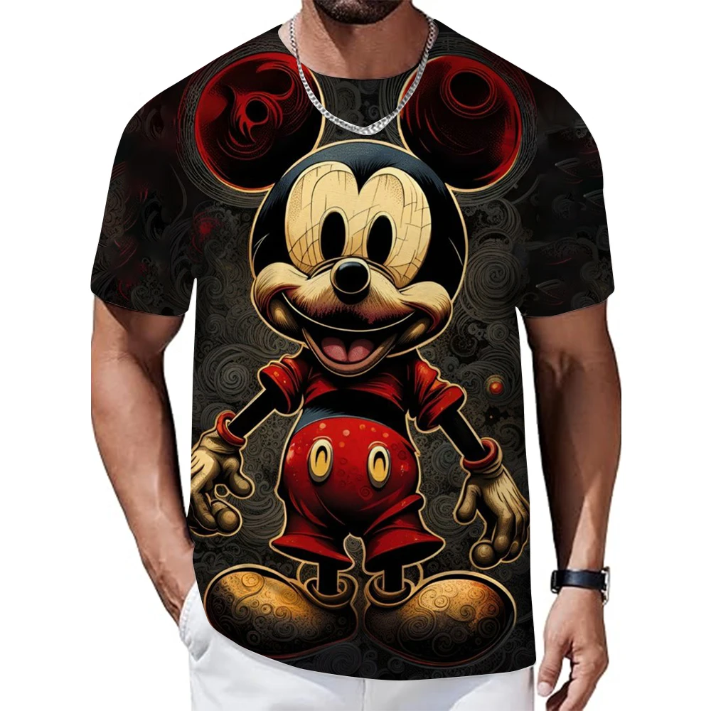 

T Shirt Men Disney Mickey Mouse Women Tshirts Cute Cartoon Fashion Top Tee Shirt Clothes Female T-shirt Male Camisetas