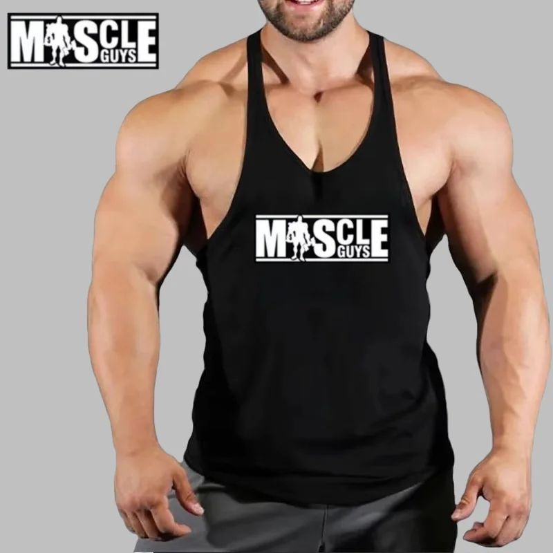 

Men's Sleeveless Cotton Gym Stringer Vest - Breathable Top for Bodybuilding, Training Sessions, Ideal for Fitness Enthusiasts