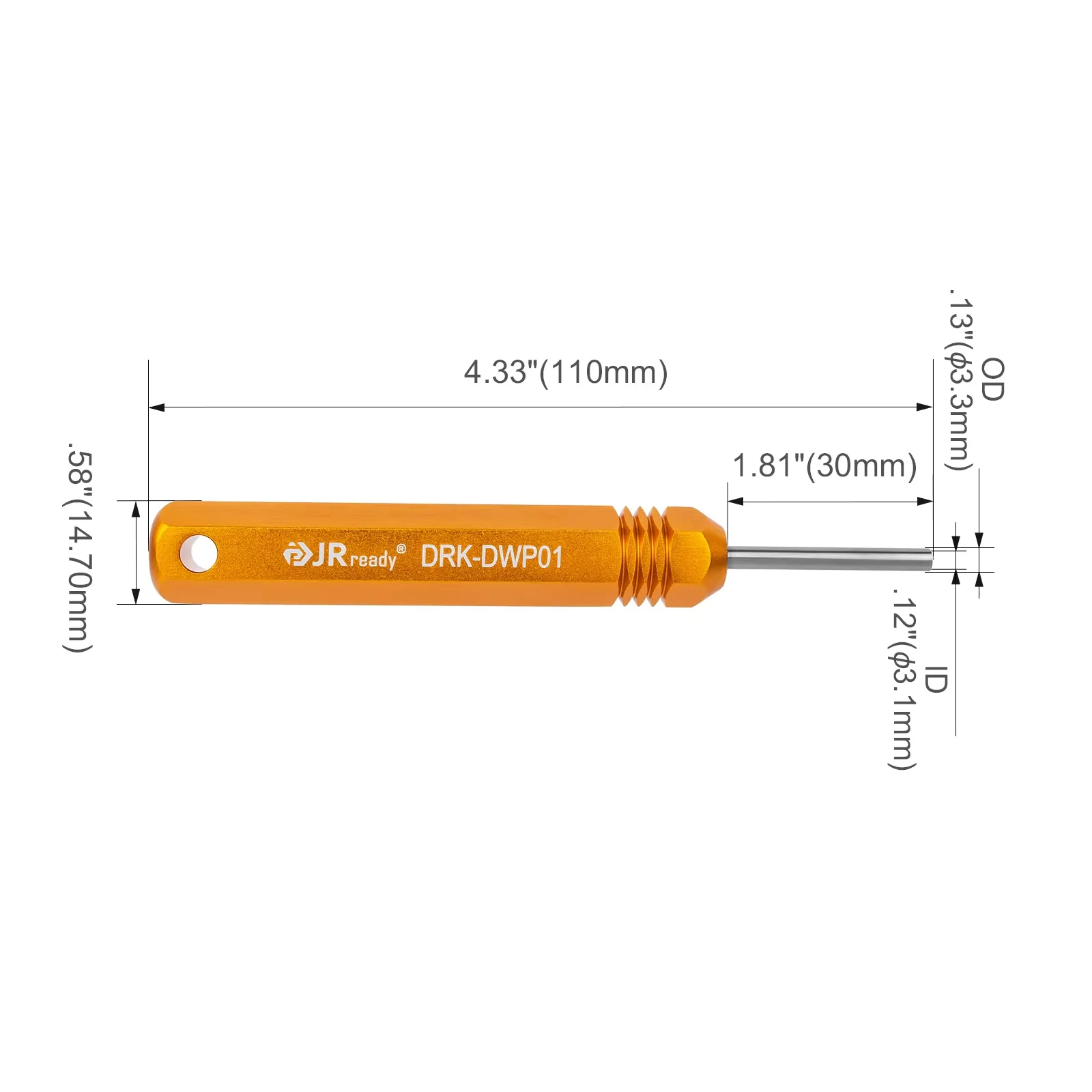 JRready DRK-DWP01 Pin-Entfernungswerkzeug für Connector-Kabelbaumklemmen und Crimp-Pin der Weather Pack Metri Pack-Serie – Detail 2