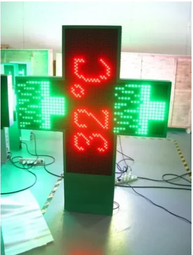 

led pharmacy cross P16 800x800mm double side for clinic drug store hospital church control by RS232,RF Wireless, WIFI(Optional)