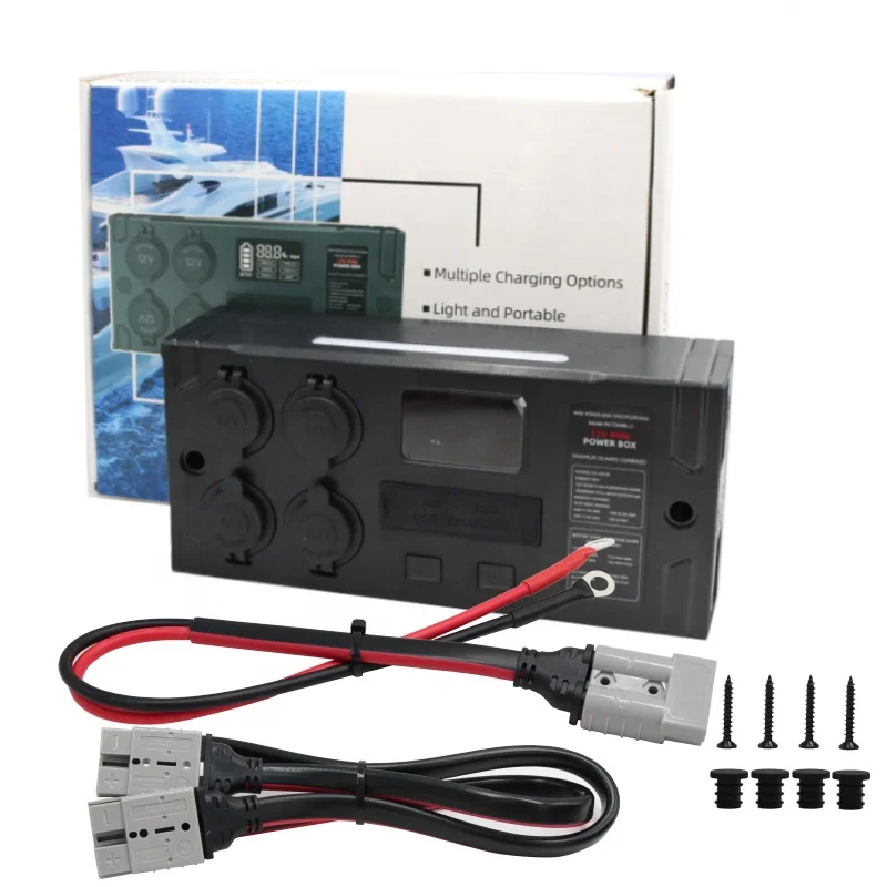 

24V Anderson Mini Control Power Box Hub IP65 50A for Camper RVs Pickup Trucks 4WD Canopy Caravan