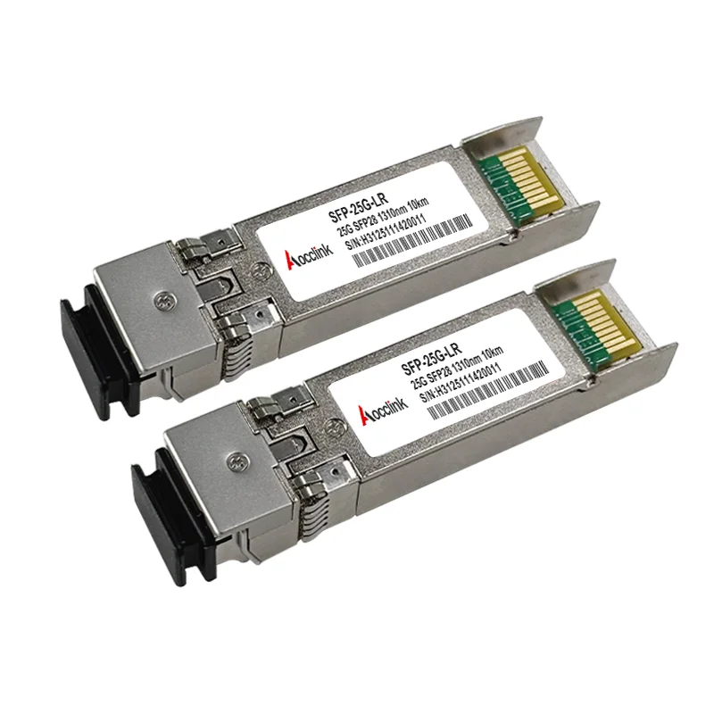 25G SFP28 LR Optical transceiver module, 1310nm, 10km single-mode dual-fiber LC, Ethernet switch Nokia compatible, supports DDM