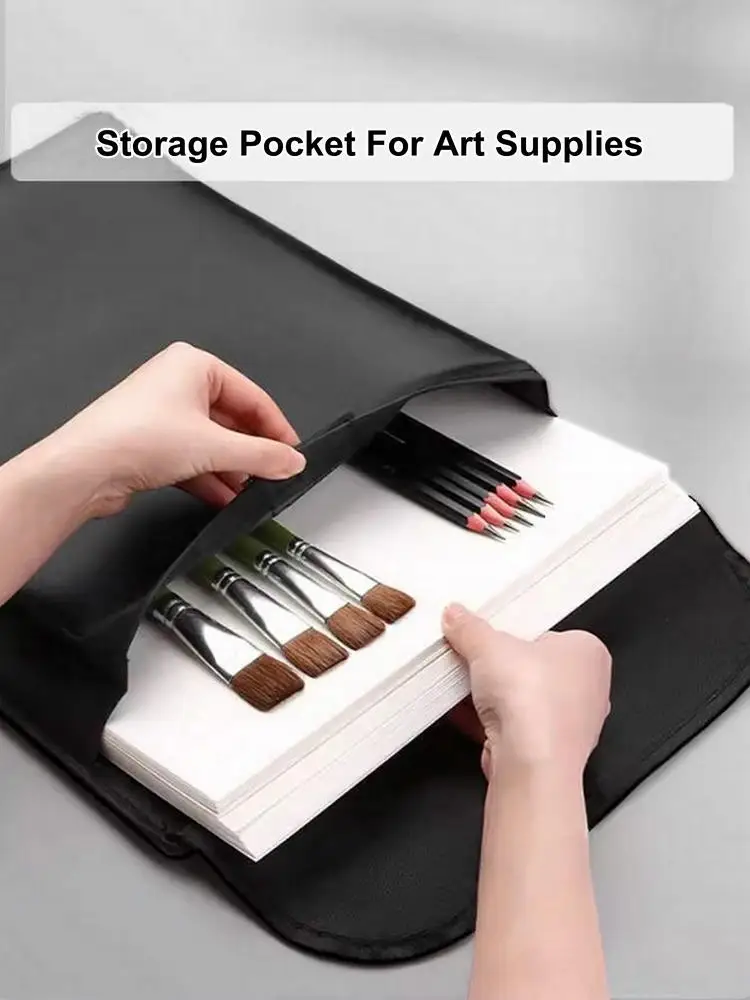 Portapapeles de dibujo A3 portátil con almacenamiento, tableta de papel 8K impermeable, bolsa de tablero de dibujo al aire libre para artista