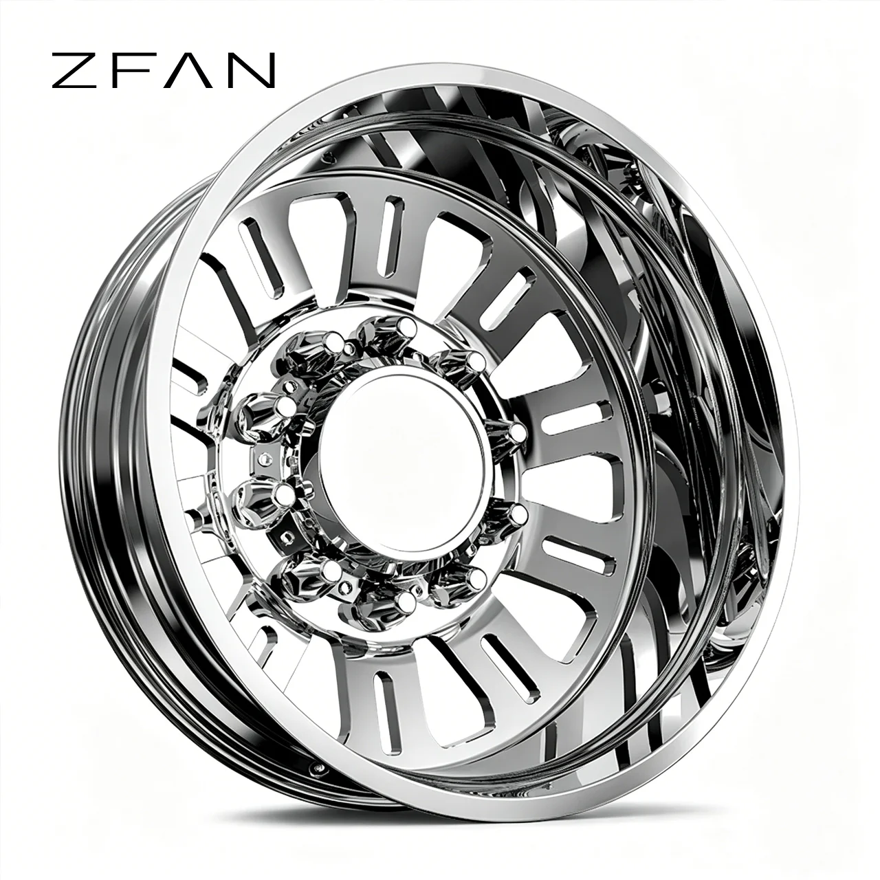 

ZFAN Custom Forged Dually Deep Dish Wheels 20-30 Inch 8x170 8x180 10x225 Polish Chrome Rims for C10 F150 RAM