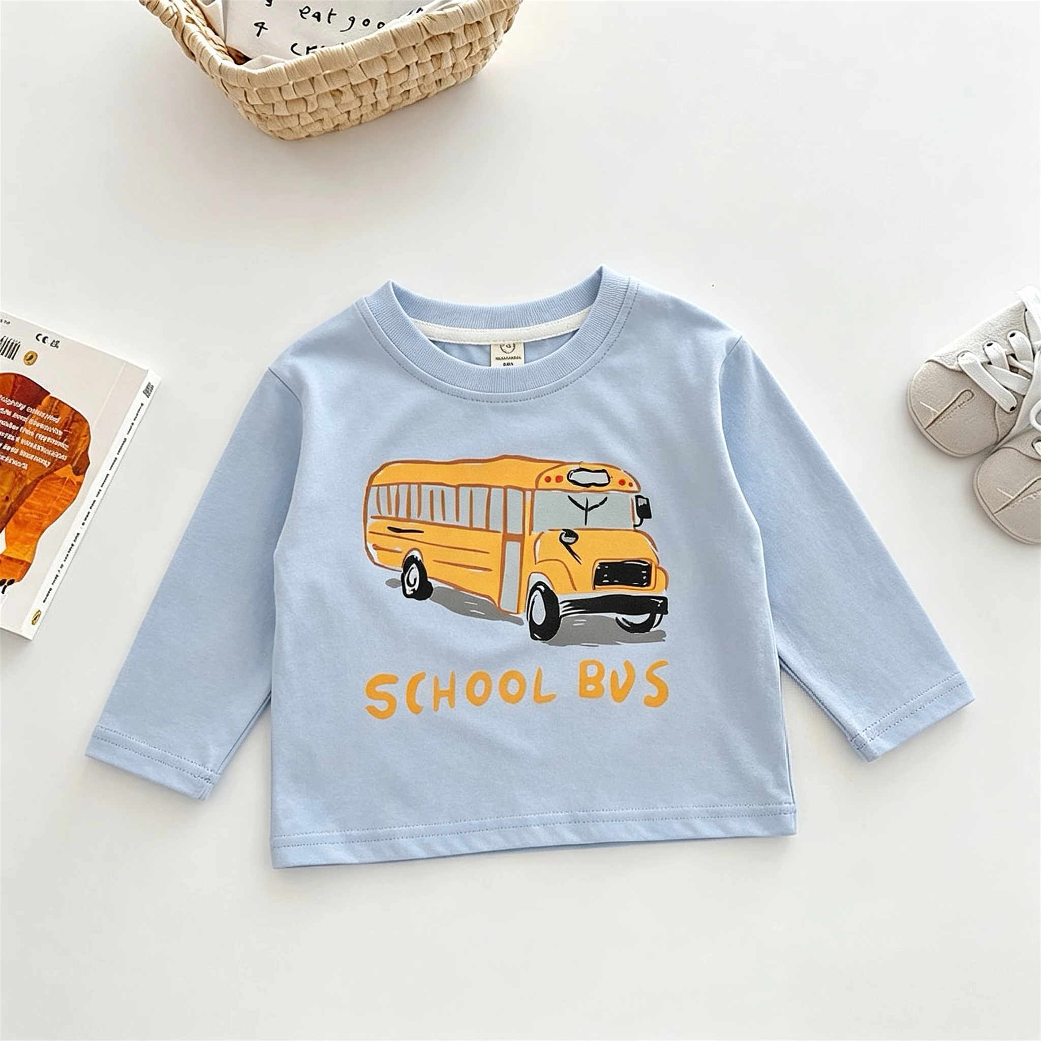 Kids' Car Print Long-Sleeve T-Shirt — product detail 4