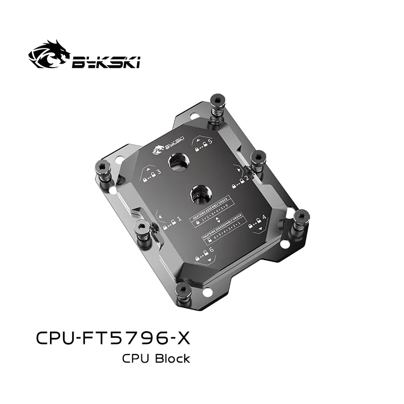 Bykski CPU block For ARM Feiteng Tengyun S5000C 64,Metal Microwaterway Water Cooling Server Cooler,CPU-FT5796-X