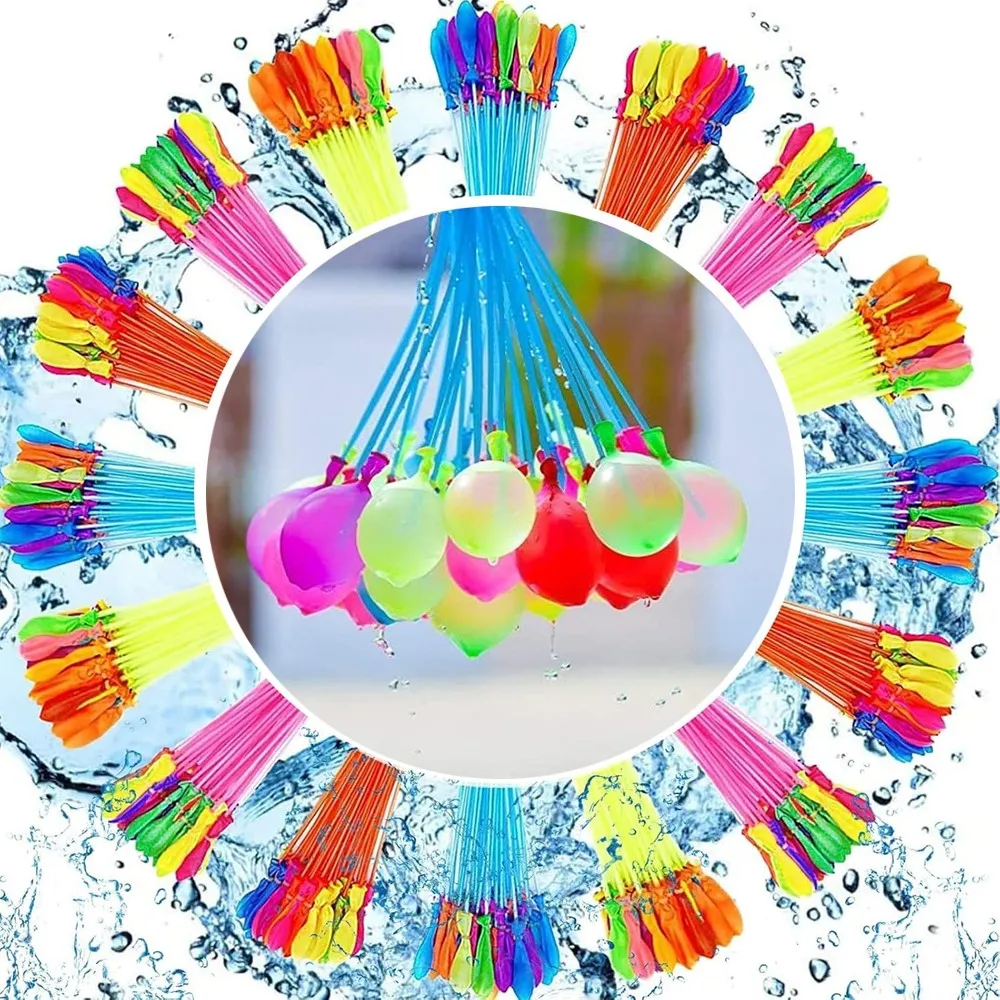 6 x 111 Fast Self Sealing Water Balloons Tying Fill Magic Balloon Bombs Kid Toys